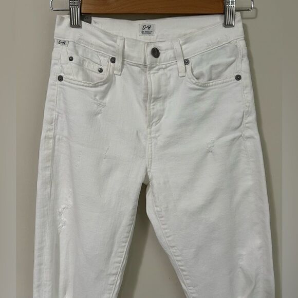 Citizens Of Humanity Rocket High Rise Crop Skinny in Distressed Milos - Picture 4 of 11